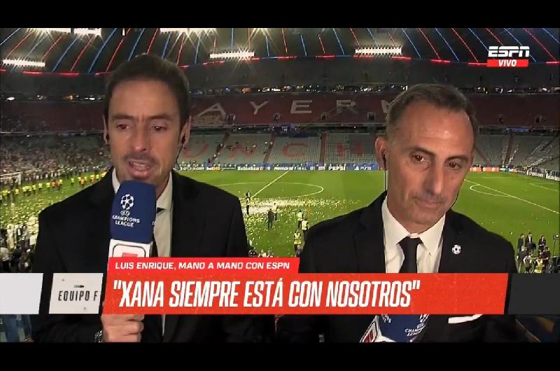 Video- Mariano Closs y Diego Latorre se quebraron en vivo tras la dedicatoria de Luis Enrique a su hija Xana