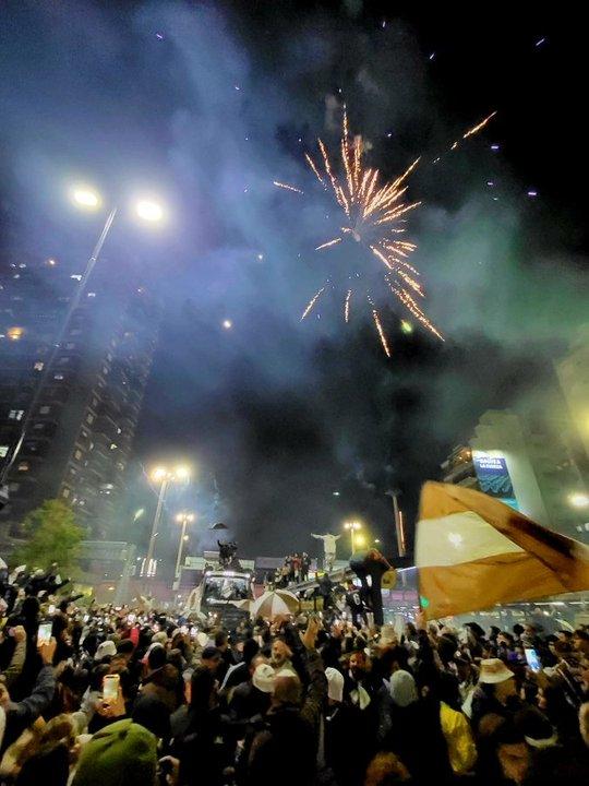 Video- La impresionante caravana de Platense en Saavedra luego de salir campeoacuten del Torneo Apertura