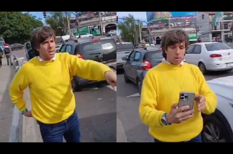 Robertito Funes discutioacute con vendedores ambulantes en un semaacuteforo y los amenazoacute con escracharlos