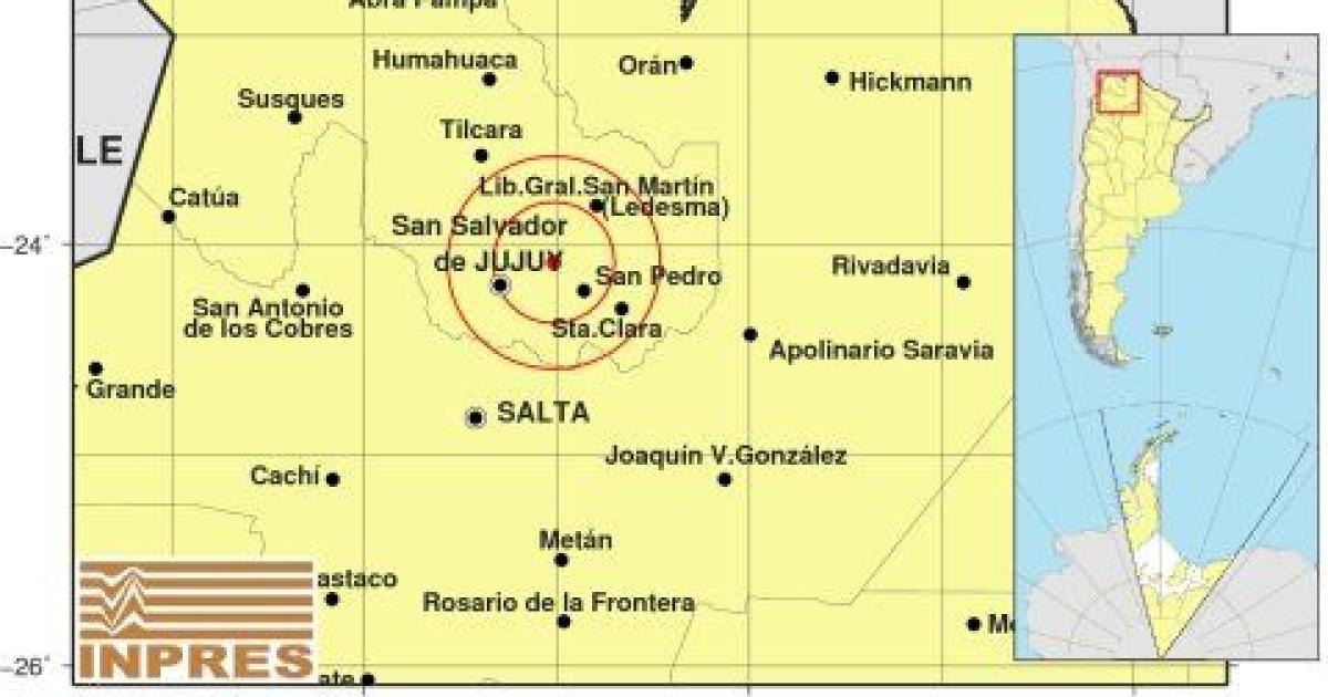 Un sismo deacutebil calificado grado III por el INPRES sorprendioacute a los sampedrentildeos