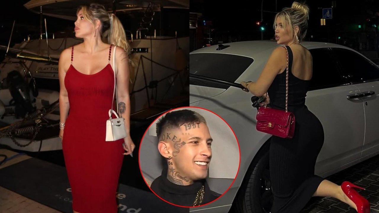 El guintildeo de Wanda Nara a L-Gante desde su habitacioacuten de hotel en Ibiza
