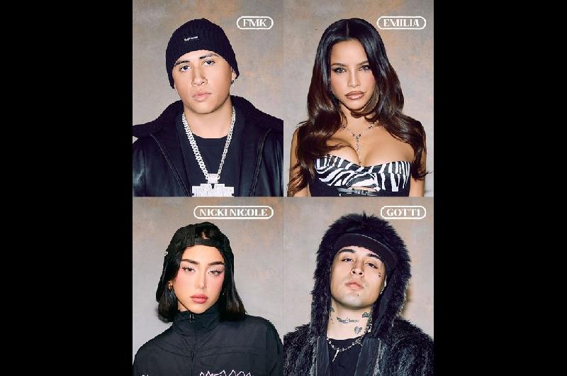Emilia Mernes estrena una explosiva colaboracioacuten con Nicki Nicole Gotti y FMK