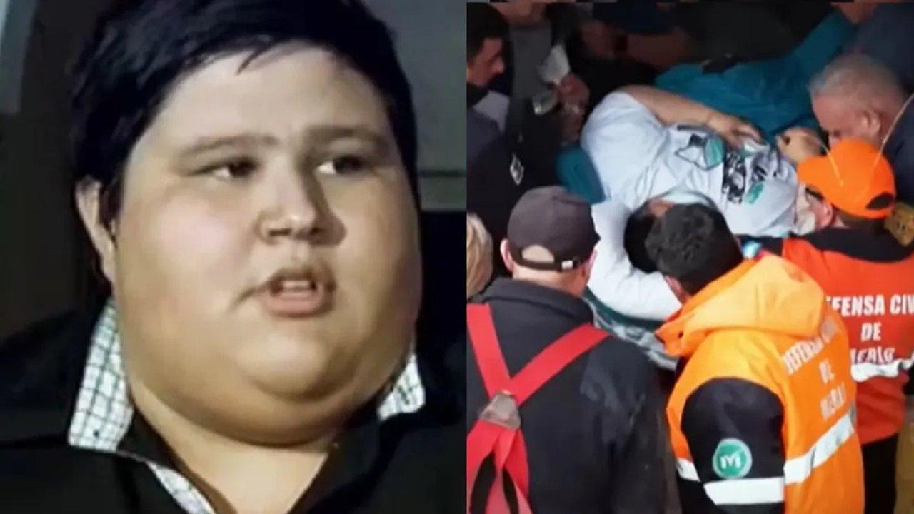 Un ex Cuestioacuten de Peso tuvo que ser rescatado por los bomberos- pesa 300 kilos