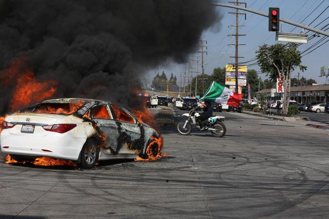 Guerra total por las protestas en Los Aacutengeles- Musk y Trump apuntan contra el gobernador de California