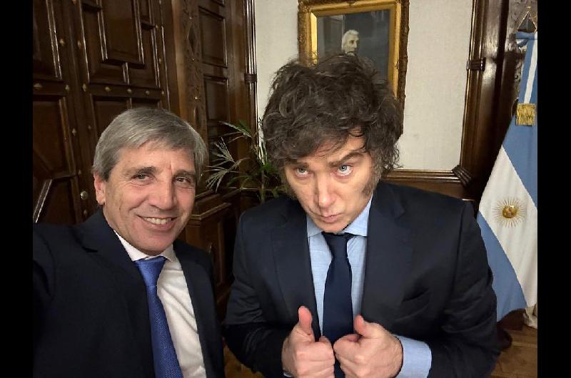 Milei eufoacuterico por la inflacioacuten del 15-en-porciento-- ldquoCaputo es el mejor ministro de la historiardquo