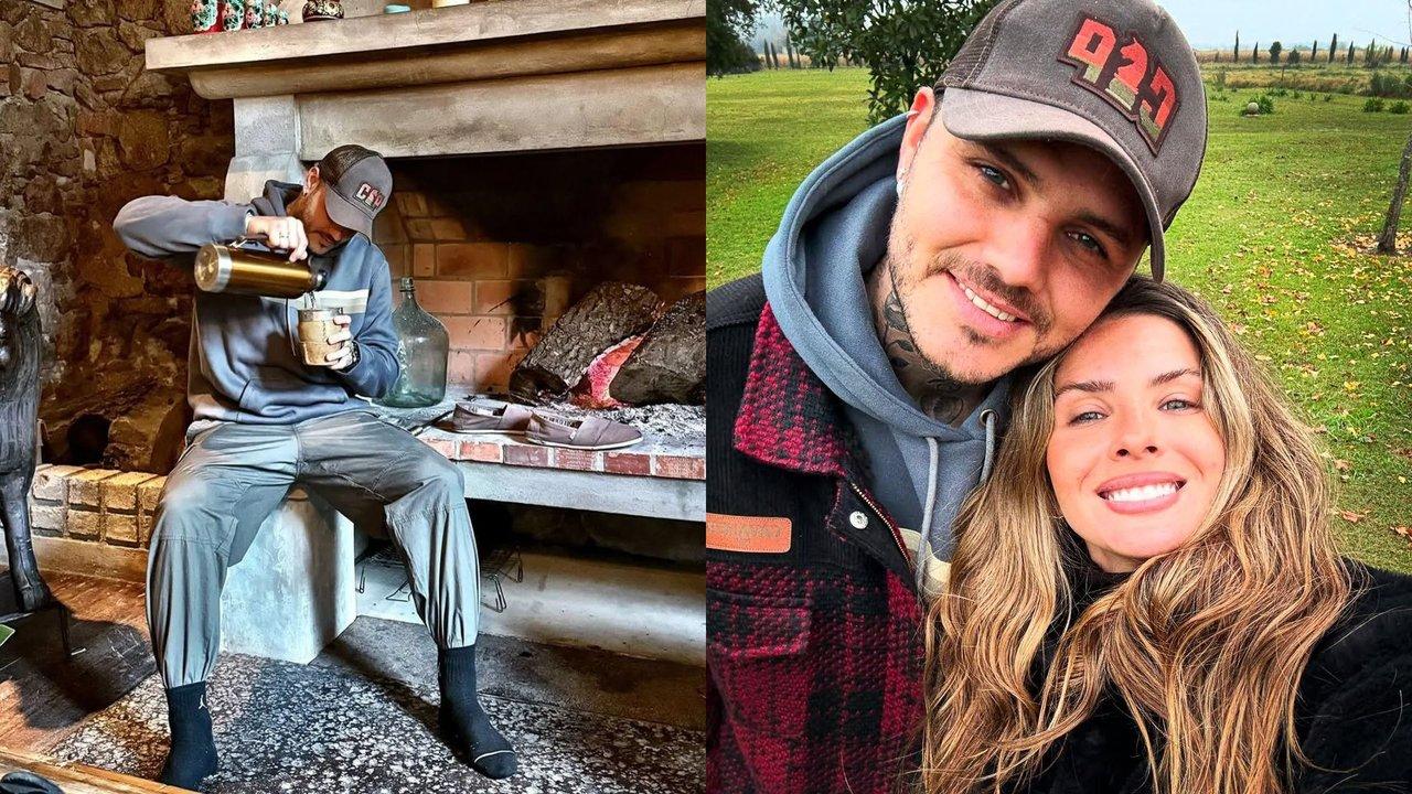 Naturaleza campo y sin hijos- Mauro Icardi mostroacute coacutemo paso el Diacutea del Padre junto a la China Suaacuterez
