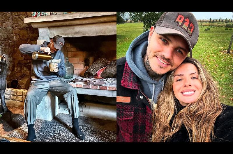 Naturaleza campo y sin hijos- Mauro Icardi mostroacute coacutemo paso el Diacutea del Padre junto a la China Suaacuterez