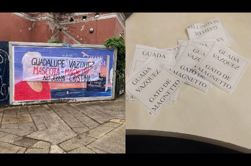 Violencia- nuevo ataque al edificio de Radio Rivadavia con agravios a Guadalupe Vaacutezquez y panfletos violentos