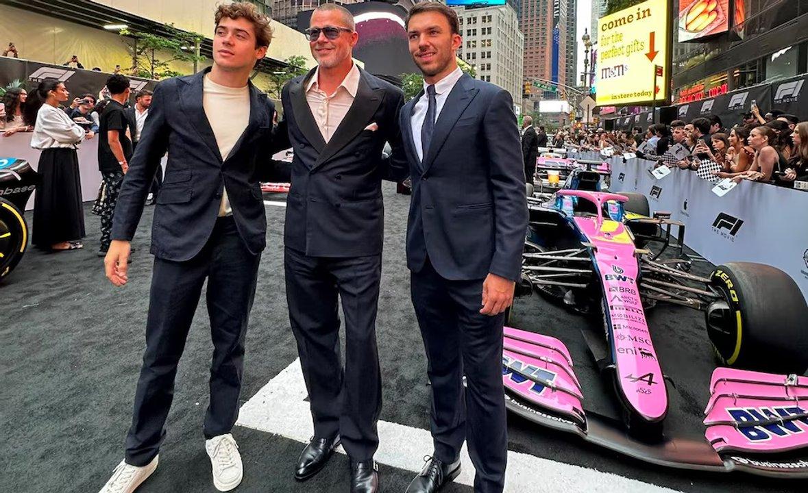 Cada uno va con el 1 que puede- Franco Colapinto estuvo presente en la premiere de la peliacutecula de la F1