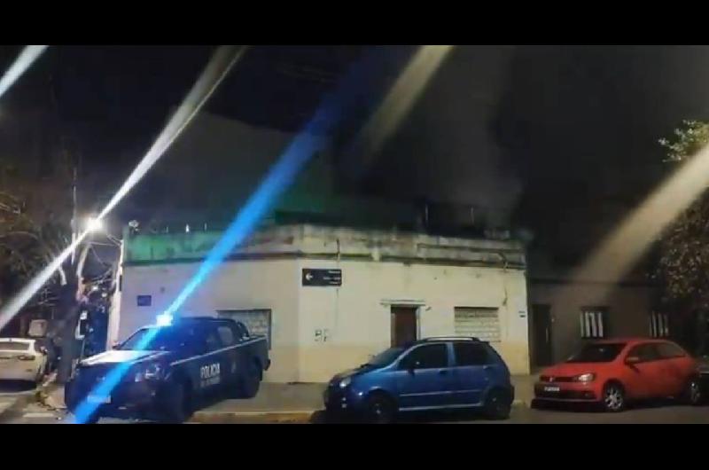 Incendio en una casa de Villa Devoto