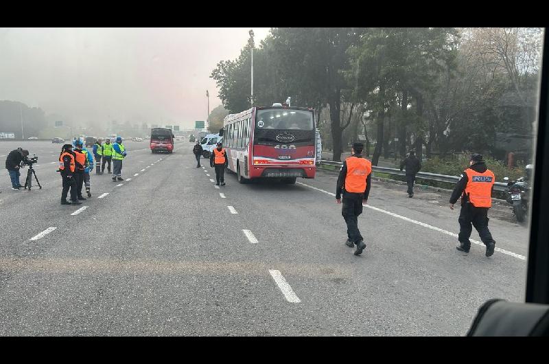 Marcha contra la condena de Cristina Kirchner- operativos especiales en la autopista Riccheri 