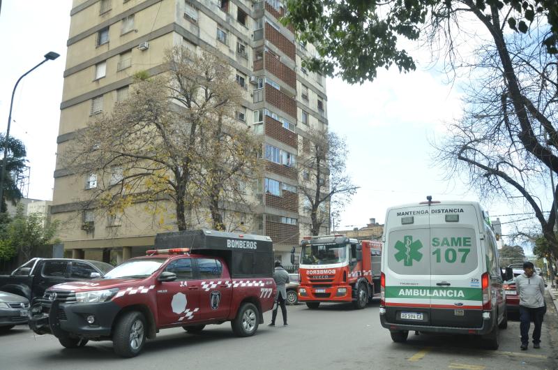 Principio de incendio en un edificio de calle San Martiacuten