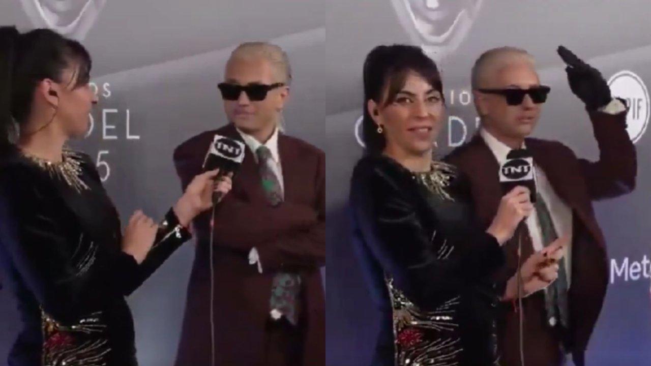 Messi Maradona y Peroacuten- el momento viral de Paco Amoroso en la alfombra roja de los Premios Gardel