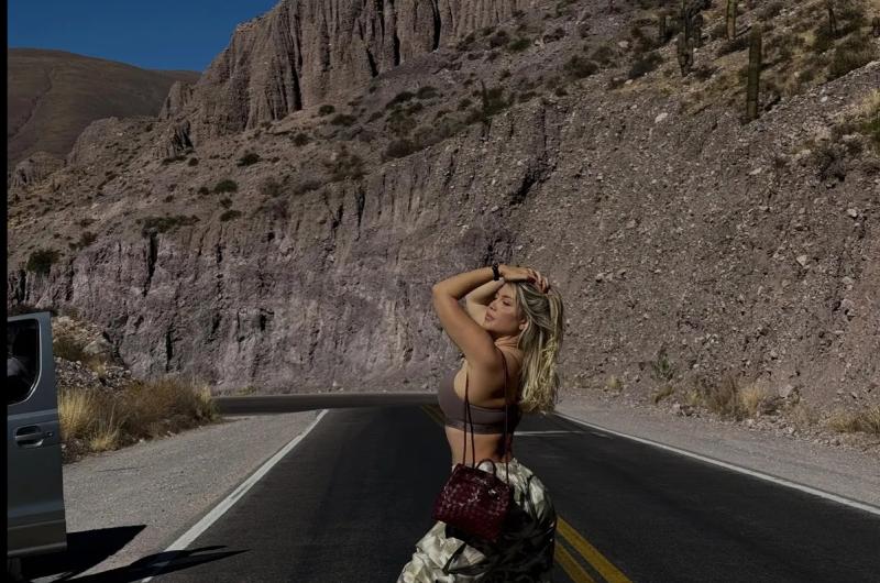 Wanda Nara eligioacute Jujuy entre lujo y la naturaleza