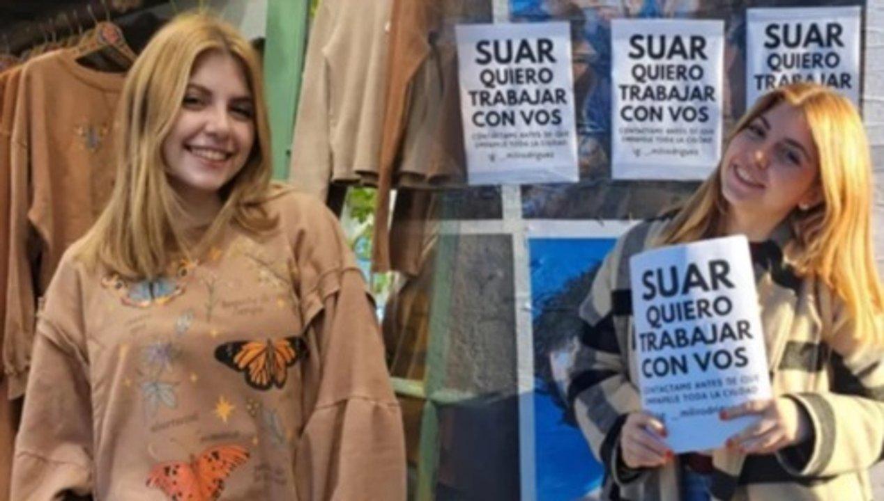 La fanaacutetica de Adriaacuten Suar que empapeloacute la ciudad y logroacute su objetivo