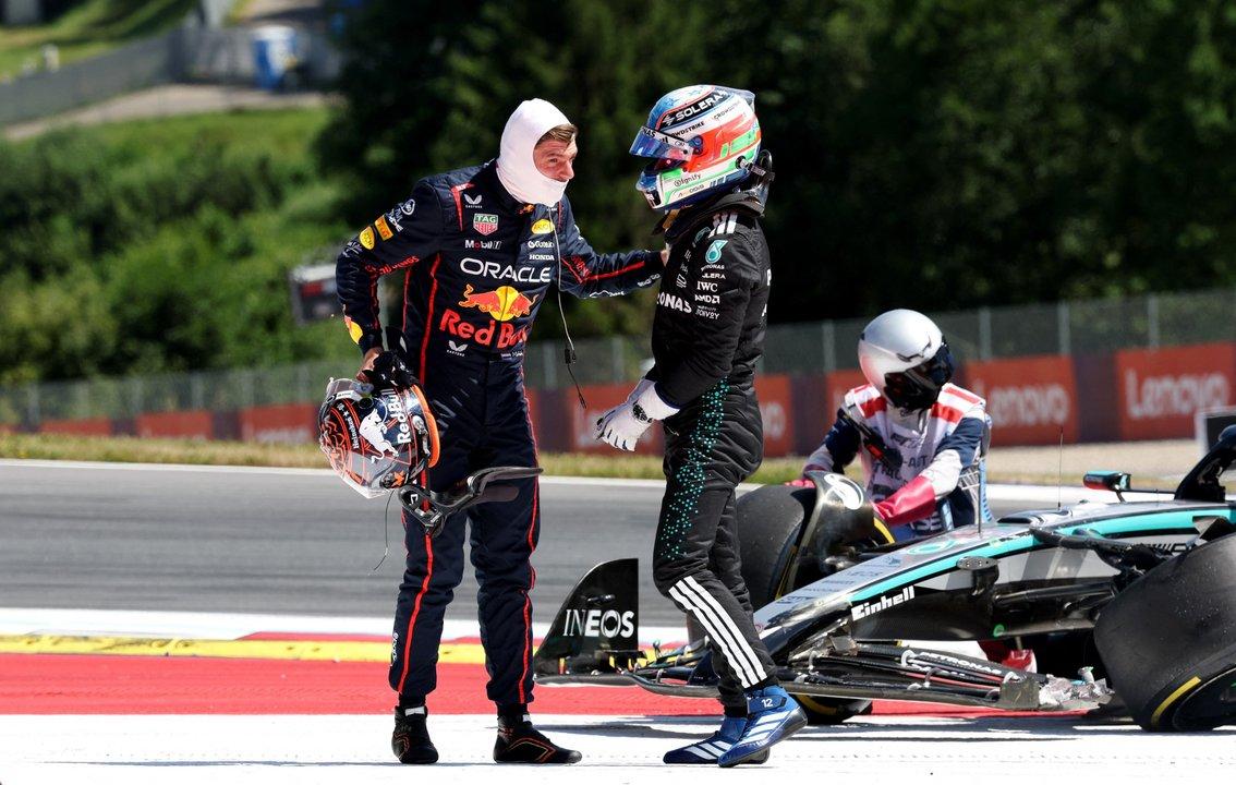 Antonelli fue sancionado tras chocar con Verstappen y la penalizacioacuten podriacutea beneficiar a Colapinto