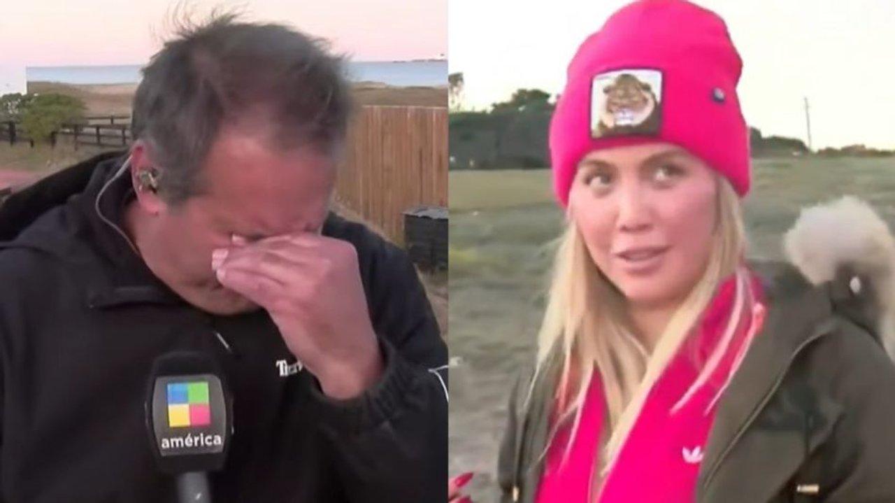 Wanda Nara asistioacute a un periodista que se desmayoacute mientras buscaba detalles de su nueva casa