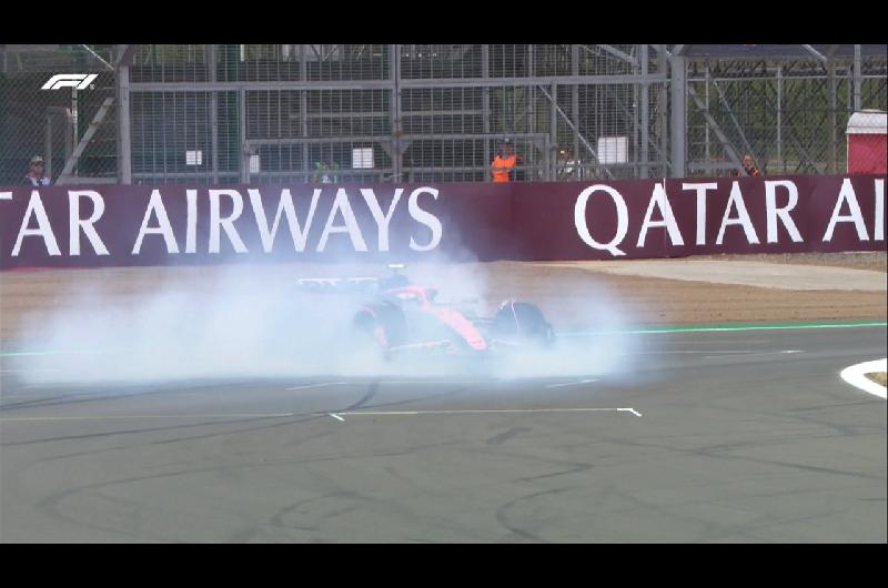 Video- asiacute fue el trompo que eliminoacute a Colapinto de la qualy del GP de Gran Bretantildea