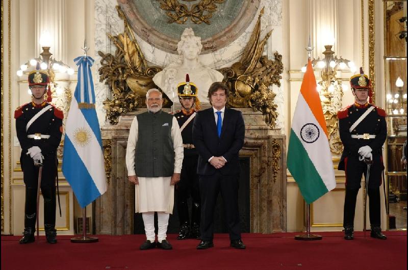 Milei recibioacute al premier de la India Narendra Modi- acordaron profundizar el intercambio comercial