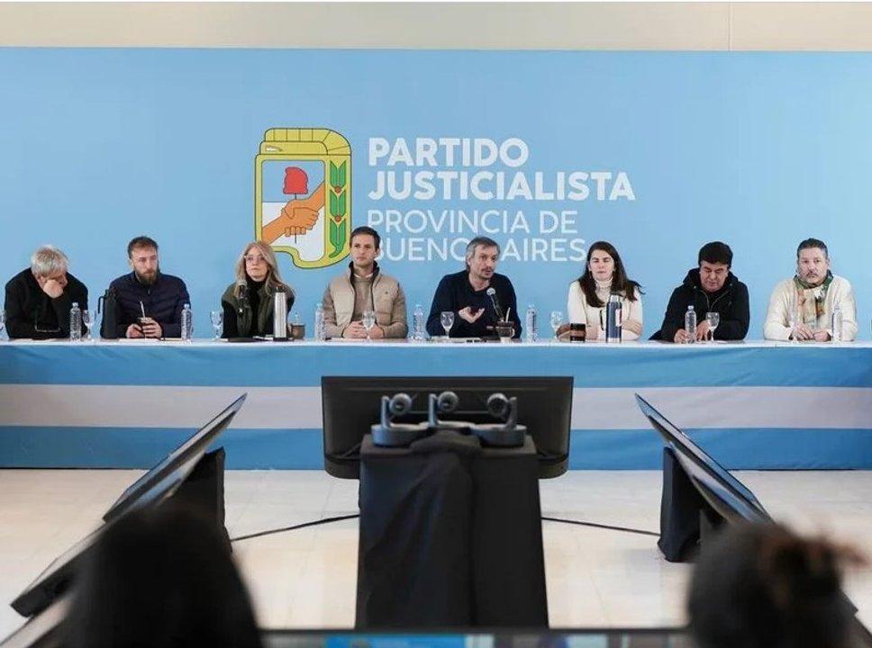 Magario Mariel Fernaacutendez Otermiacuten y Katopodis- los nombres del PJ para negociar la unidad en Provincia