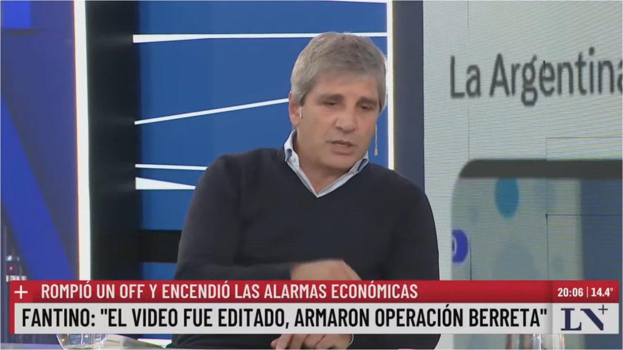 La contundente desmentida de Caputo por el video de Fantino- ldquoLe dije todo lo contrariordquo