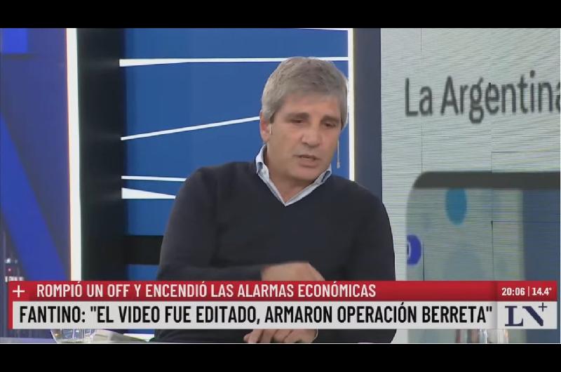 La contundente desmentida de Caputo por el video de Fantino- ldquoLe dije todo lo contrariordquo