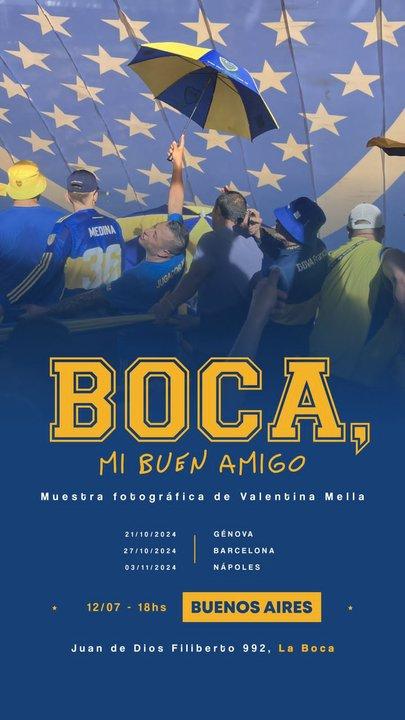 Tras el furor por la vuelta de Paredes llega a la Argentina la muestra fotograacutefica ldquoBoca mi buen amigordquo