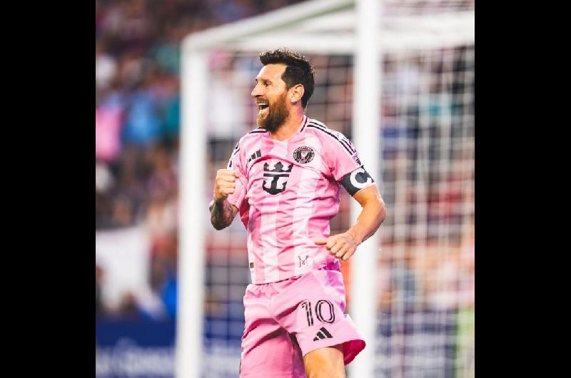 Con un doblete de Messi el Inter Miami le ganoacute por 2-1 al New England Revolution