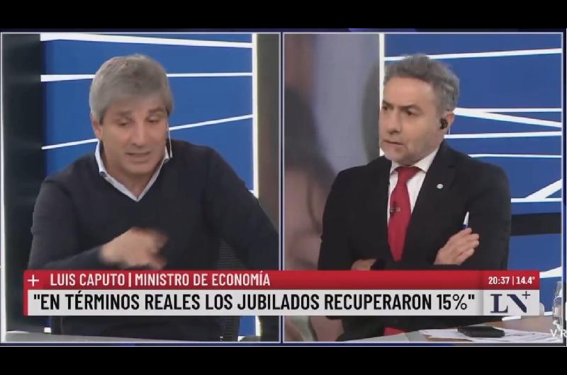 Caputo aseguroacute que la jubilacioacuten promedio es de 900000 y que un buen porcentaje supera el milloacuten de pesos