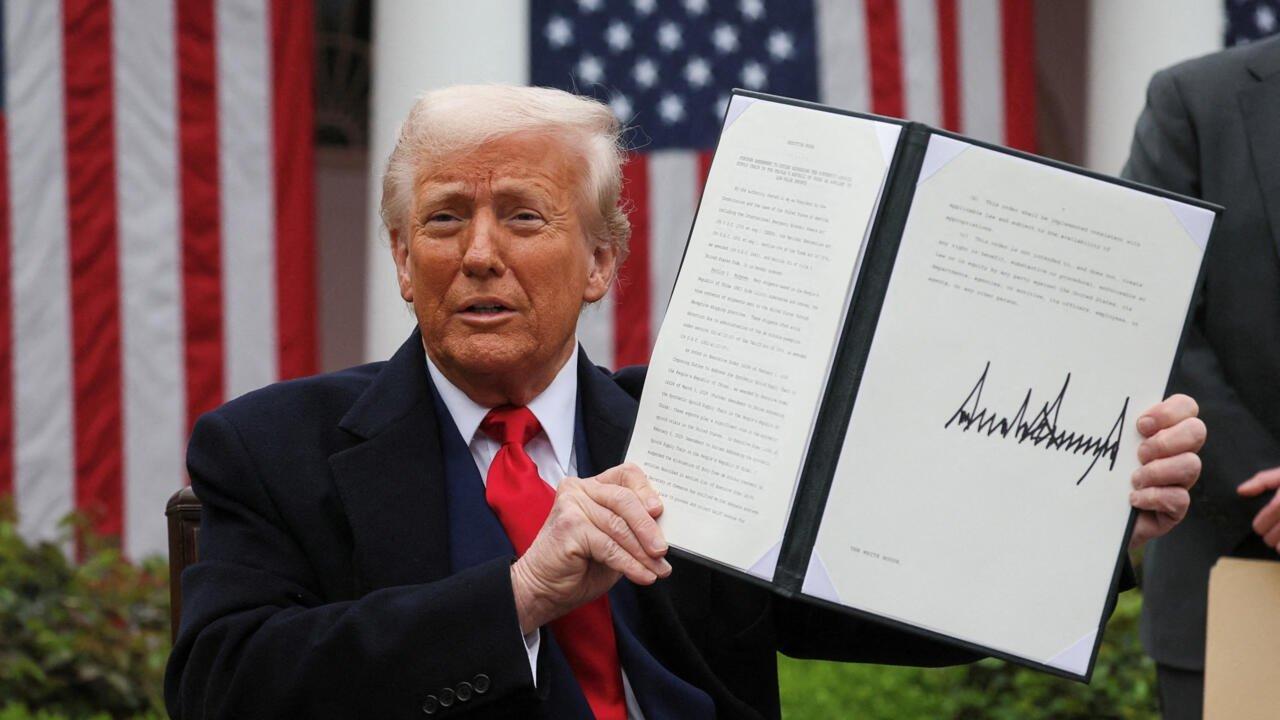 Estados Unidos impuso aranceles del 30-en-porciento- a Meacutexico y la Unioacuten Europea