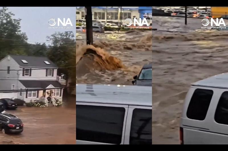 Caos en Nueva York- inundaciones reacutecord el subte bajo agua y dos muertos en Nueva Jersey