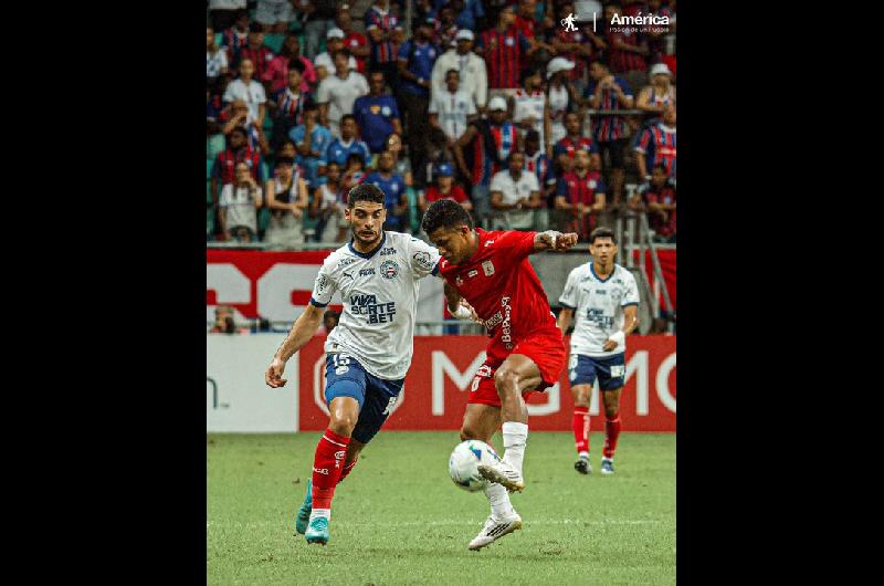 Bahiacutea fue superior pero no consiguioacute romper el cero ante Ameacuterica de Cali en la Copa Sudamericana