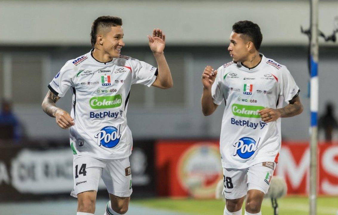Once Caldas goleoacute a San Antonio y quedoacute al borde del pase a octavos de final de la Copa Sudamericana