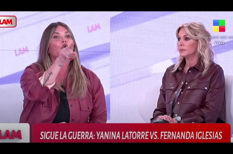 Nazarena Veacutelez defendioacute a Fernanda Iglesias y Yanina Latorre fue lapidaria con ella- No teneacutes razoacuten
