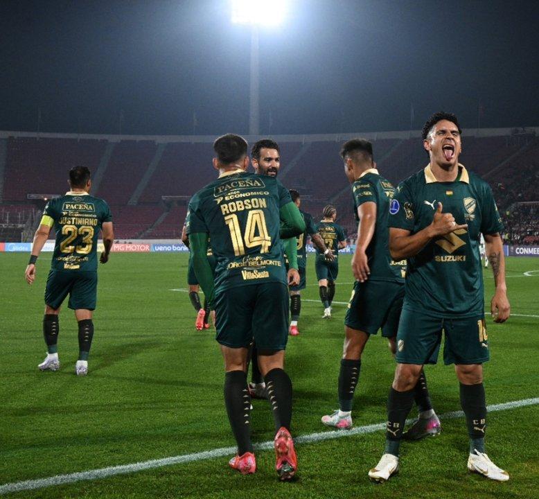 Bolivar superoacute sin problemas a Palestino y avanzoacute a los octavos de final de la Copa Sudamericana