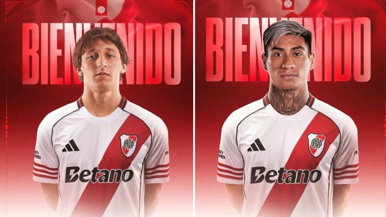 Galarza y Portillo ya son del ldquoMillonariordquo- River oficializoacute a sus dos nuevos mediocampistas