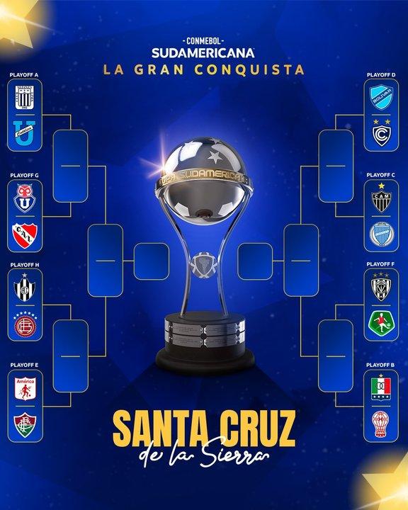 Quedaron confirmados los cruces de octavos de final de la Copa Sudamericana 2025
