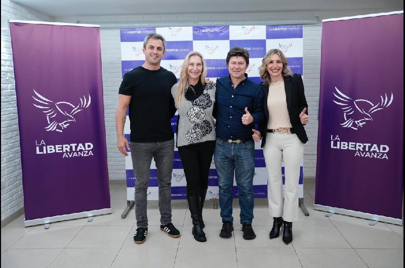 Karina Milei y Martiacuten Menem participaron de un acto en Corrientes junto a Lisandro Almiroacuten