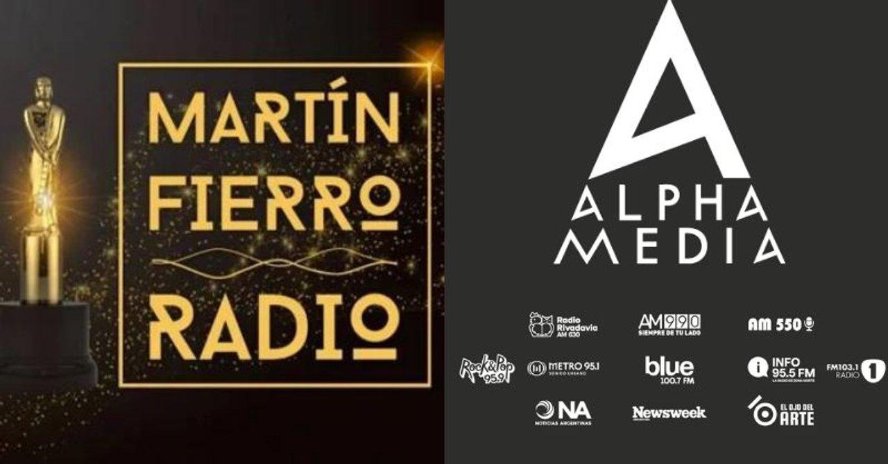 Alpha Media arrasoacute en los Martiacuten Fierro de Radio- se llevoacute 8 premios y el Oro de la FM