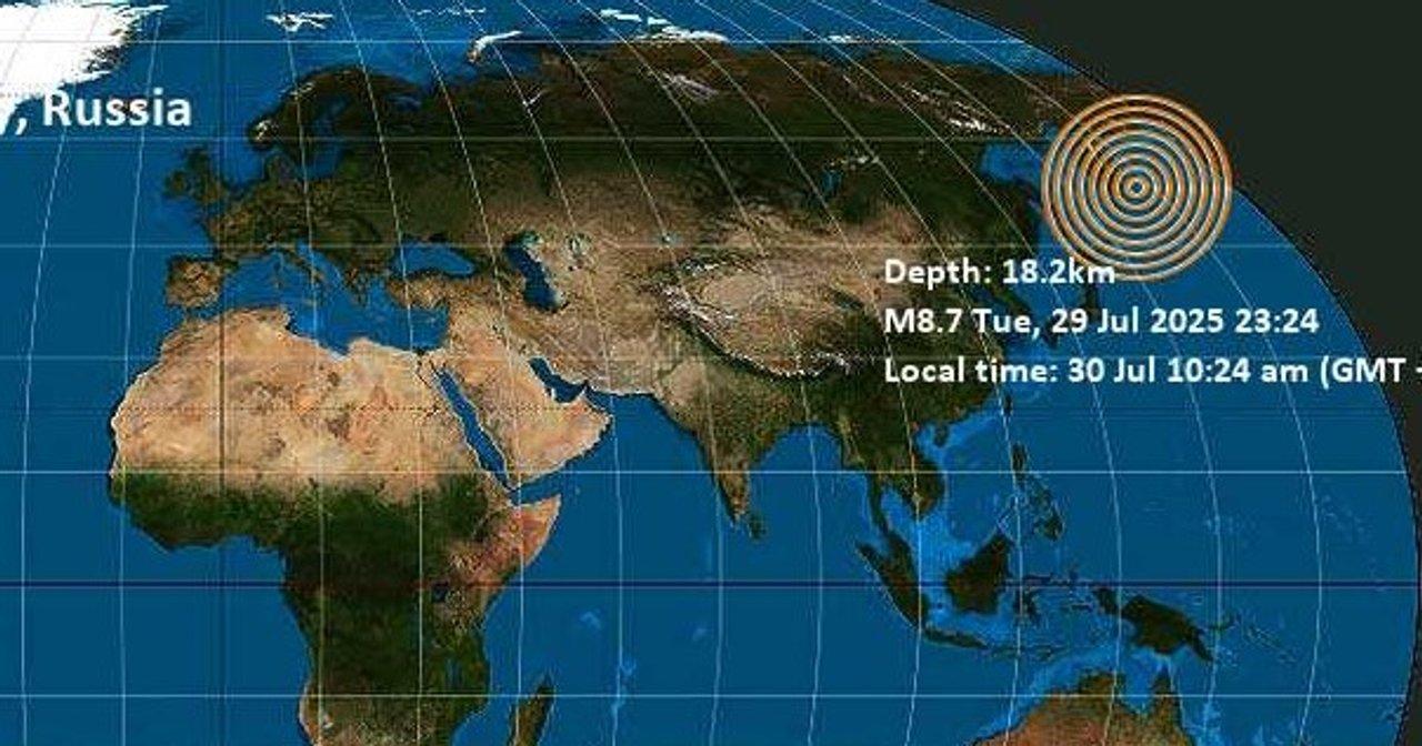 Alarma en Rusia- terremoto de casi 8 puntos en la peniacutensula de Kamchatka