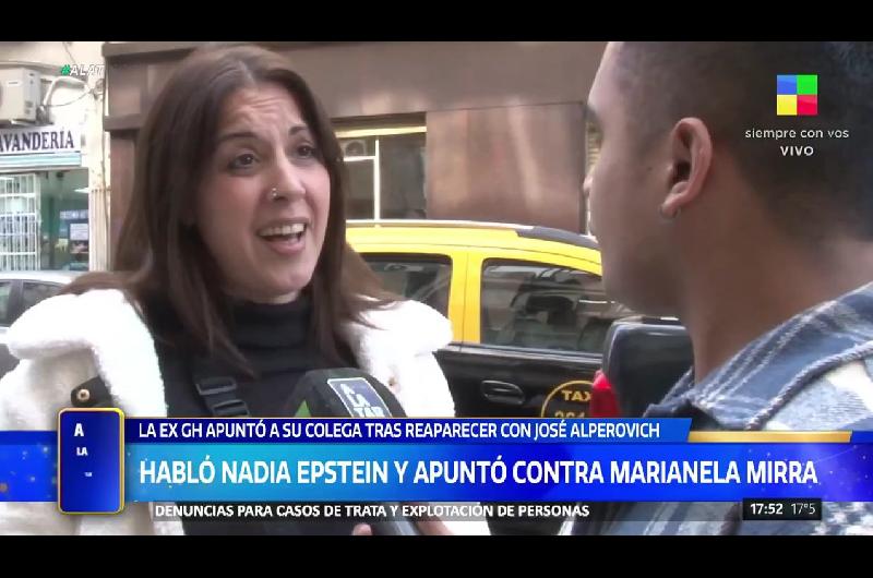 Nadia Epstein fue lapidaria al hablar de Marianela Mirra- Una zorra