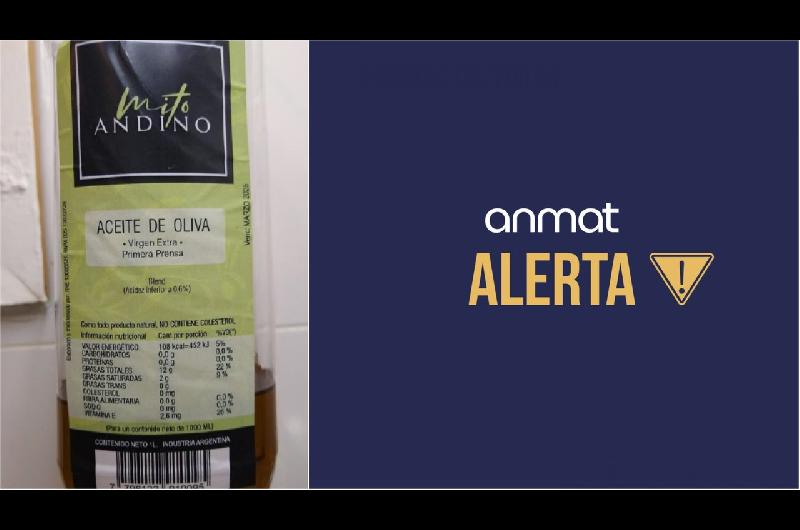 Alerta ANMAT- prohiacuteben la venta del aceite de oliva Mito Andino por irregularidades