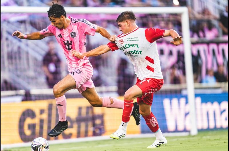 Con Messi lesionado Inter Miami le ganoacute al Necaxa y puso un pie en la proacutexima fase de la Leagues Cup