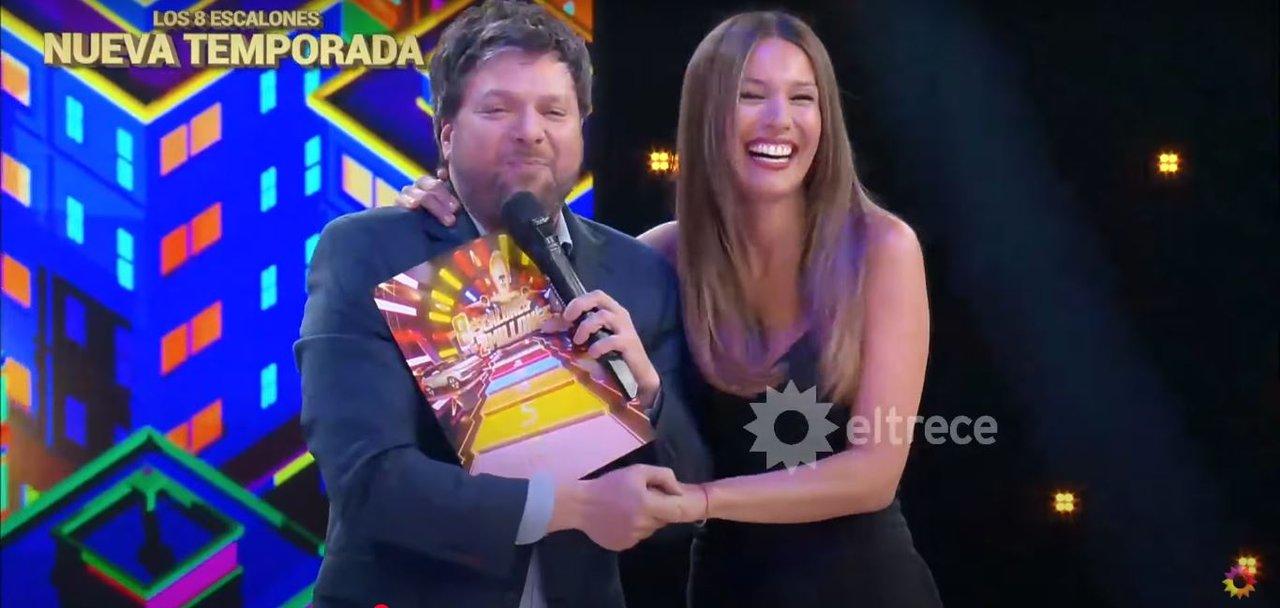 La sorpresa de Guido Kaczka en el debut de Pampita como conductora de Los ocho escalones