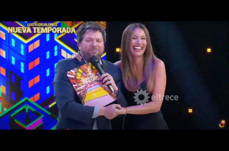 La sorpresa de Guido Kaczka en el debut de Pampita como conductora de Los ocho escalones