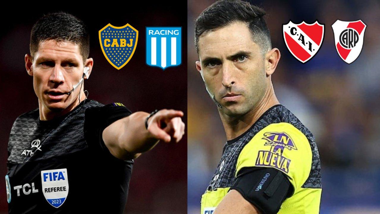 Claacutesicos en llamas- la AFA confirmoacute los aacuterbitros para Boca-Racing e Independiente-River