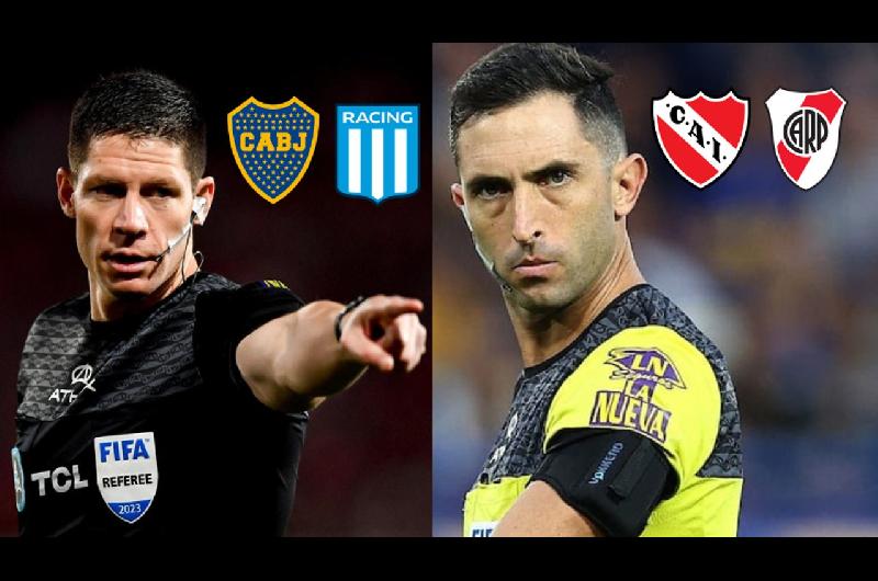 Claacutesicos en llamas- la AFA confirmoacute los aacuterbitros para Boca-Racing e Independiente-River