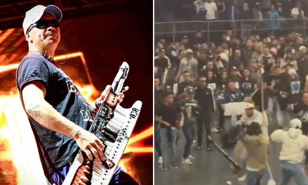 Batalla campal y un muerto en el recital de Damas Gratis