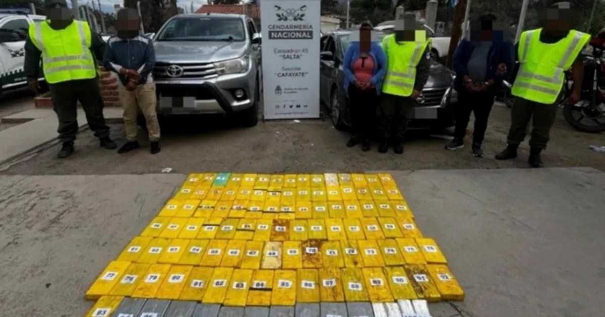Tres jujentildeos fueron condenados en Salta por el traacutefico de 105 kilos de cocaiacutena