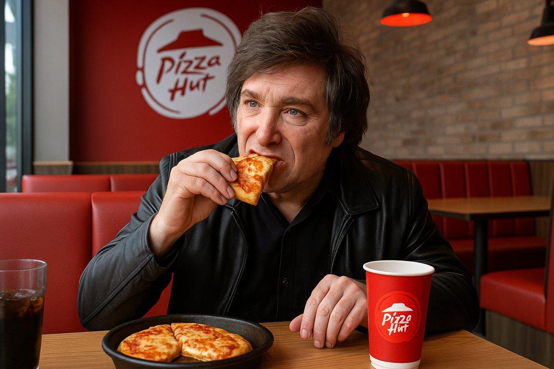 El plan de Javier Milei para tentar a Pizza Hut- la icoacutenica marca quebroacute en Chile y podriacutea volver al paiacutes